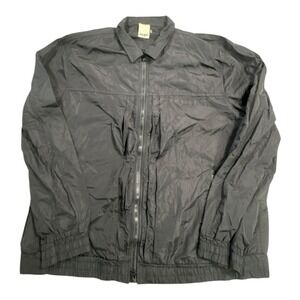 BALDWIN Mens Black Lightweight Nylon‎ Zip Up Jacket XL